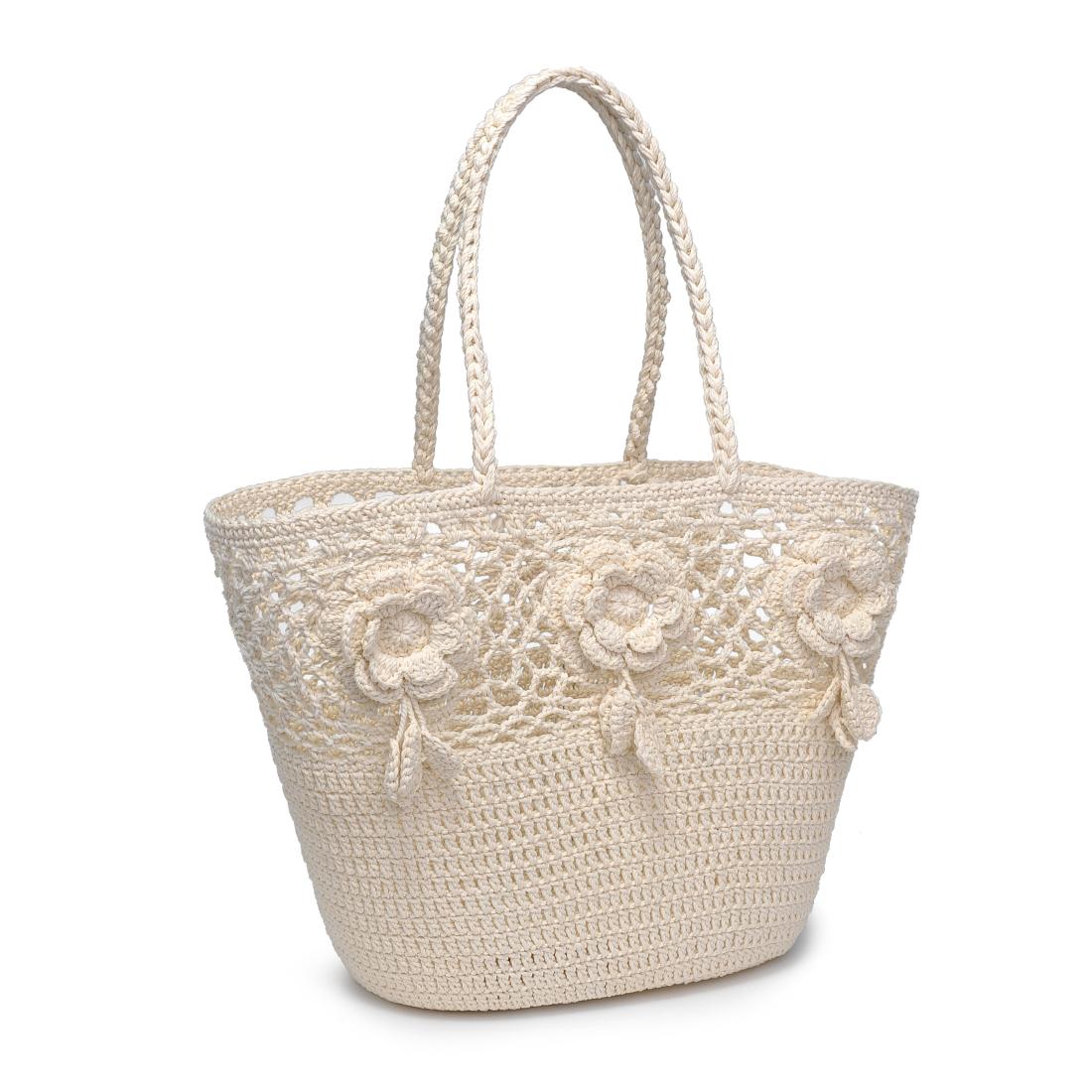 Product Image of Urban Expressions Hampton Tote 840611151032 View 6 | Ivory