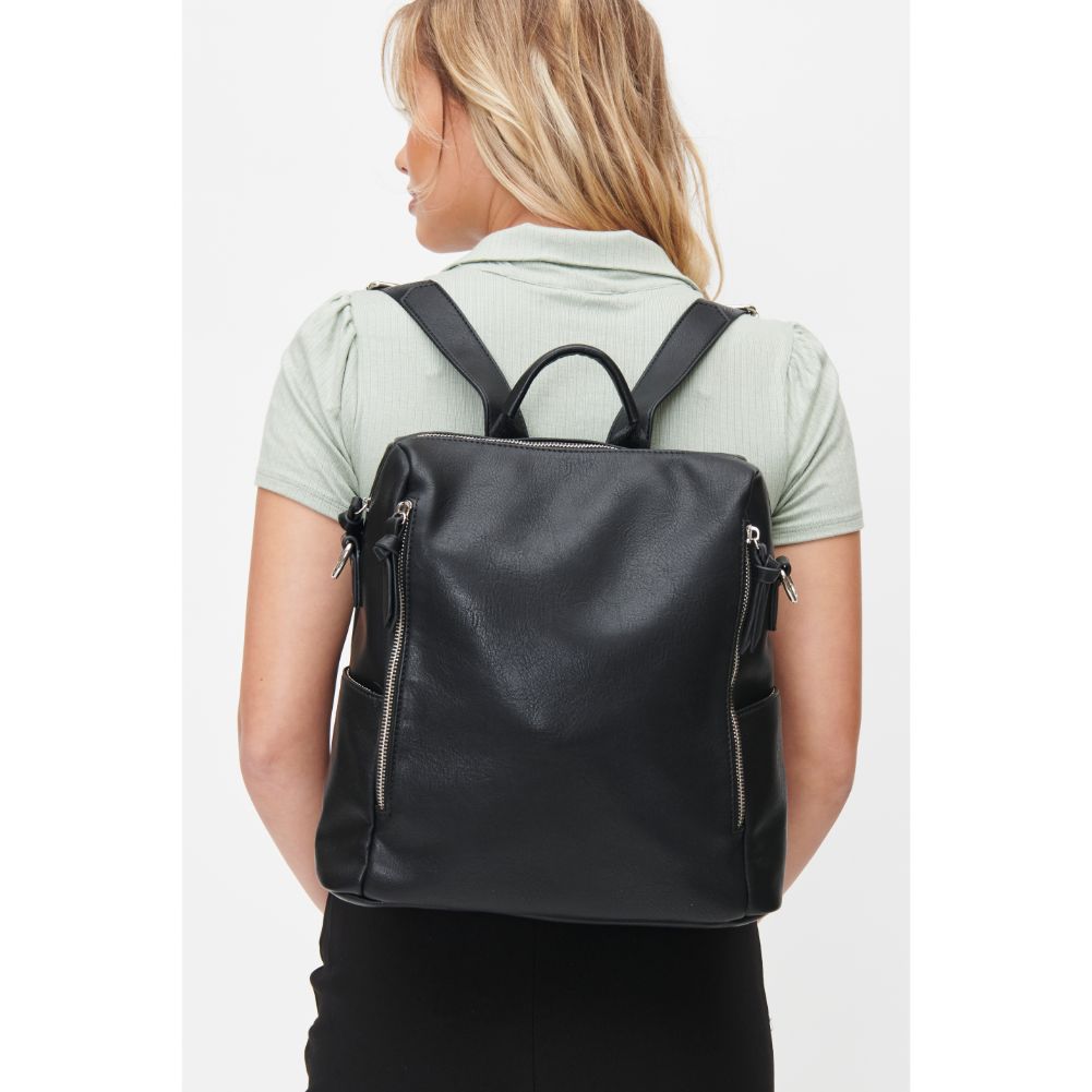 Woman wearing Black Urban Expressions Edie Backpack 818209010276 View 1 | Black