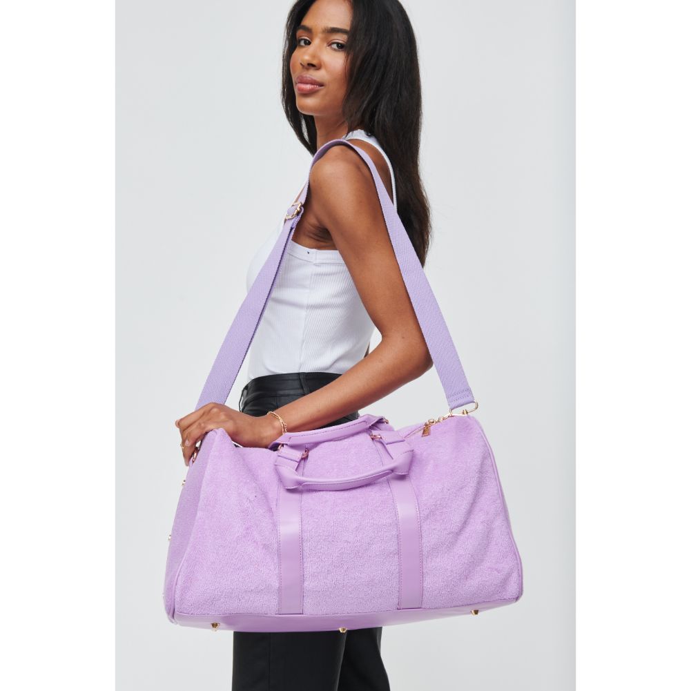 Woman wearing Lavender Urban Expressions Perrie Weekender 840611102232 View 3 | Lavender