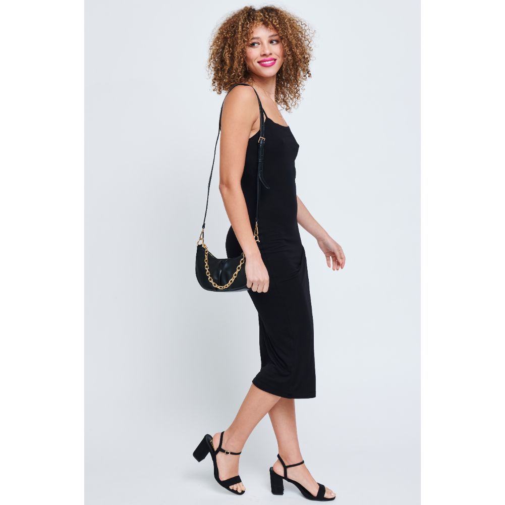 Woman wearing Black Urban Expressions Paige Crossbody 840611179685 View 4 | Black