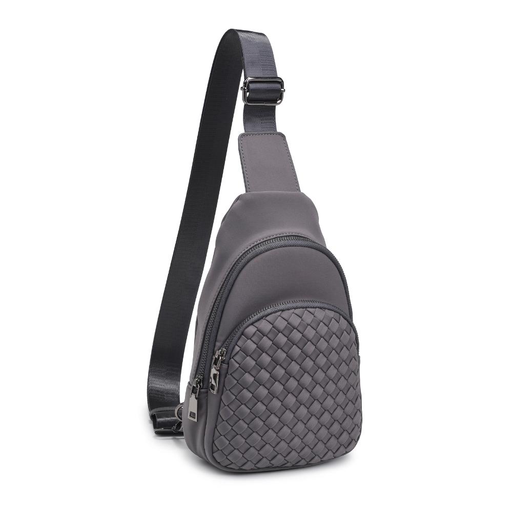 Product Image of Urban Expressions Hailey Sling Backpack 840611125491 View 6 | Grey