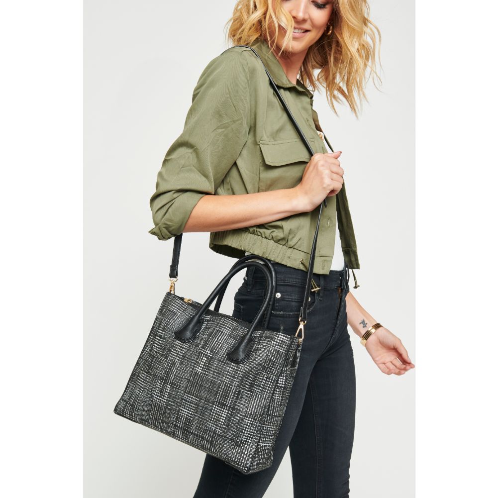 Woman wearing Black Urban Expressions Brynn Satchel NA-840611153135 View 2 | Black