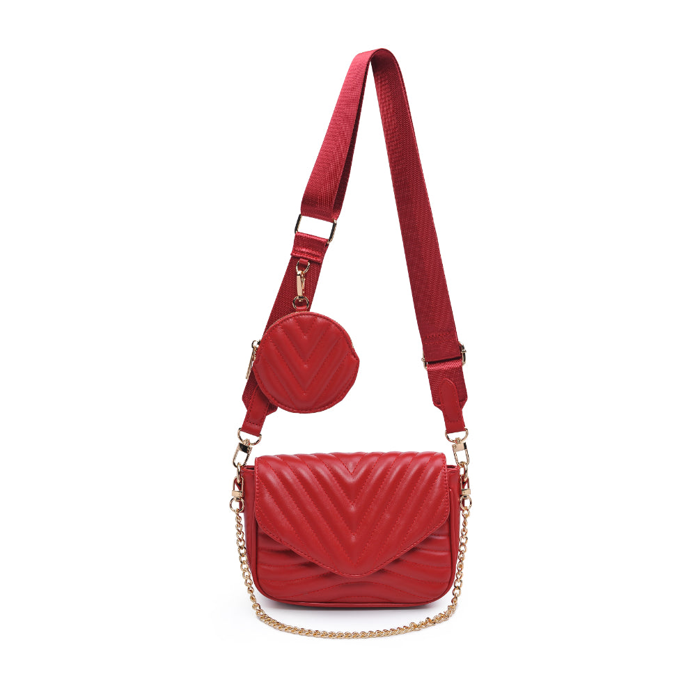 Product Image of Urban Expressions Rayne Crossbody 840611176981 View 5 | Red