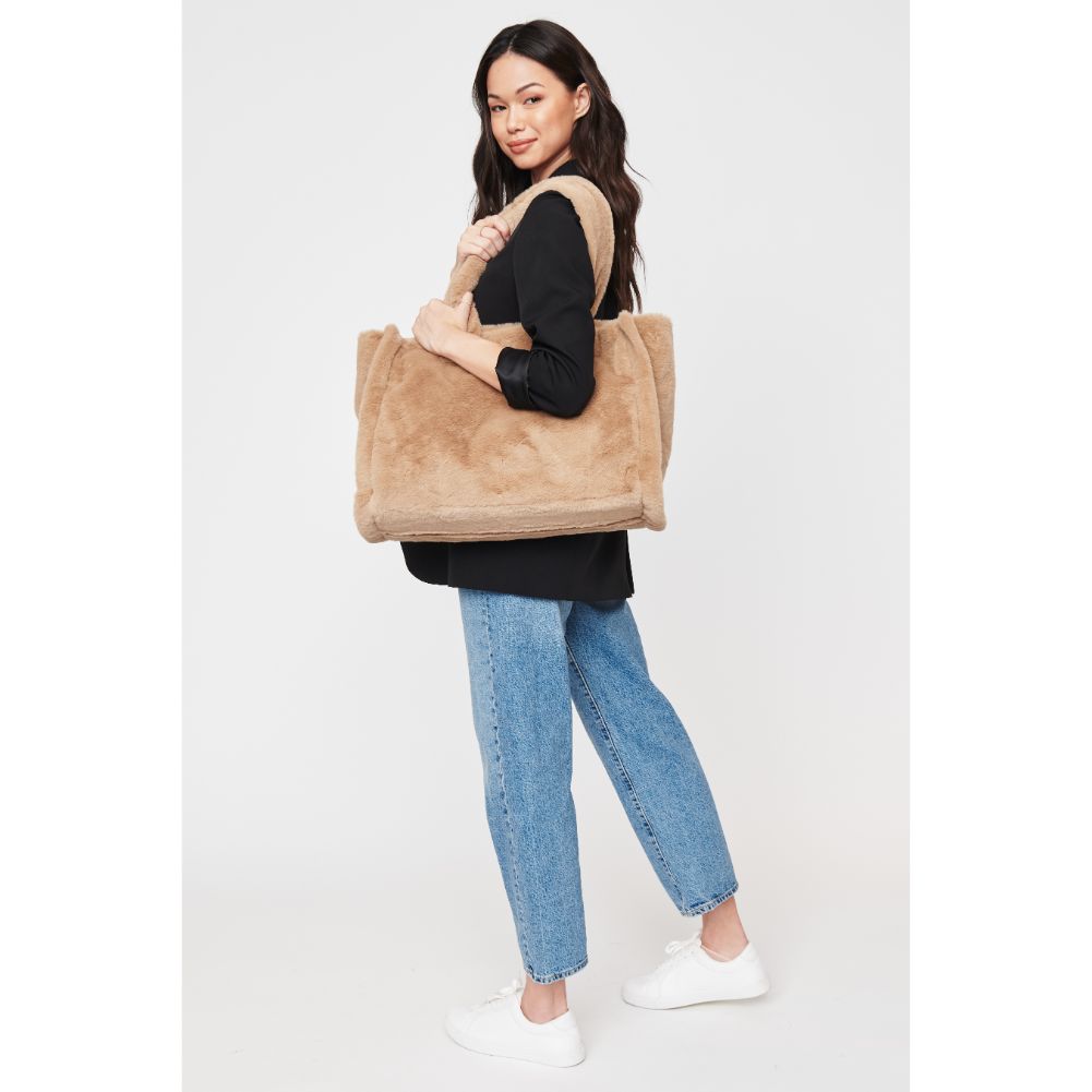 Woman wearing Natural Urban Expressions Melanie Tote 840611103857 View 4 | Natural