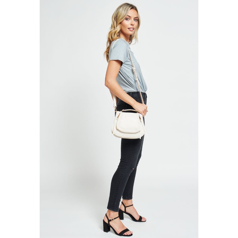 Woman wearing Cream Urban Expressions Khloe - Mini Crossbody 840611176615 View 3 | Cream