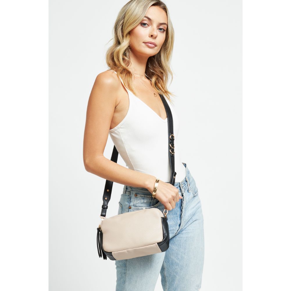 Woman wearing Natural Urban Expressions Audrey Crossbody 840611179142 View 2 | Natural