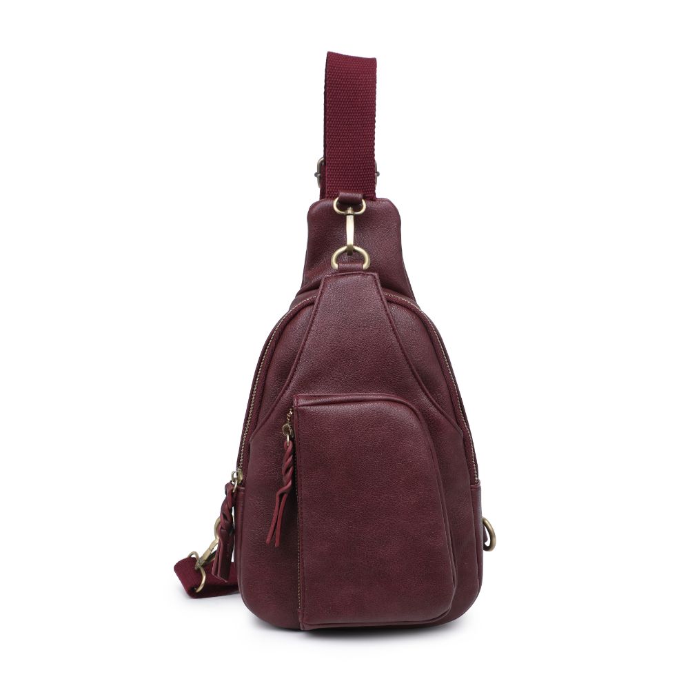 Product Image of Urban Expressions Wendall Sling Backpack 840611116611 View 5 | Wine