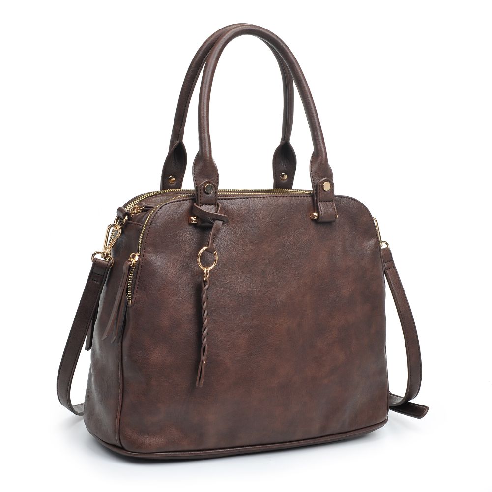 Product Image of Urban Expressions Noreen Satchel 840611185341 View 6 | Espresso