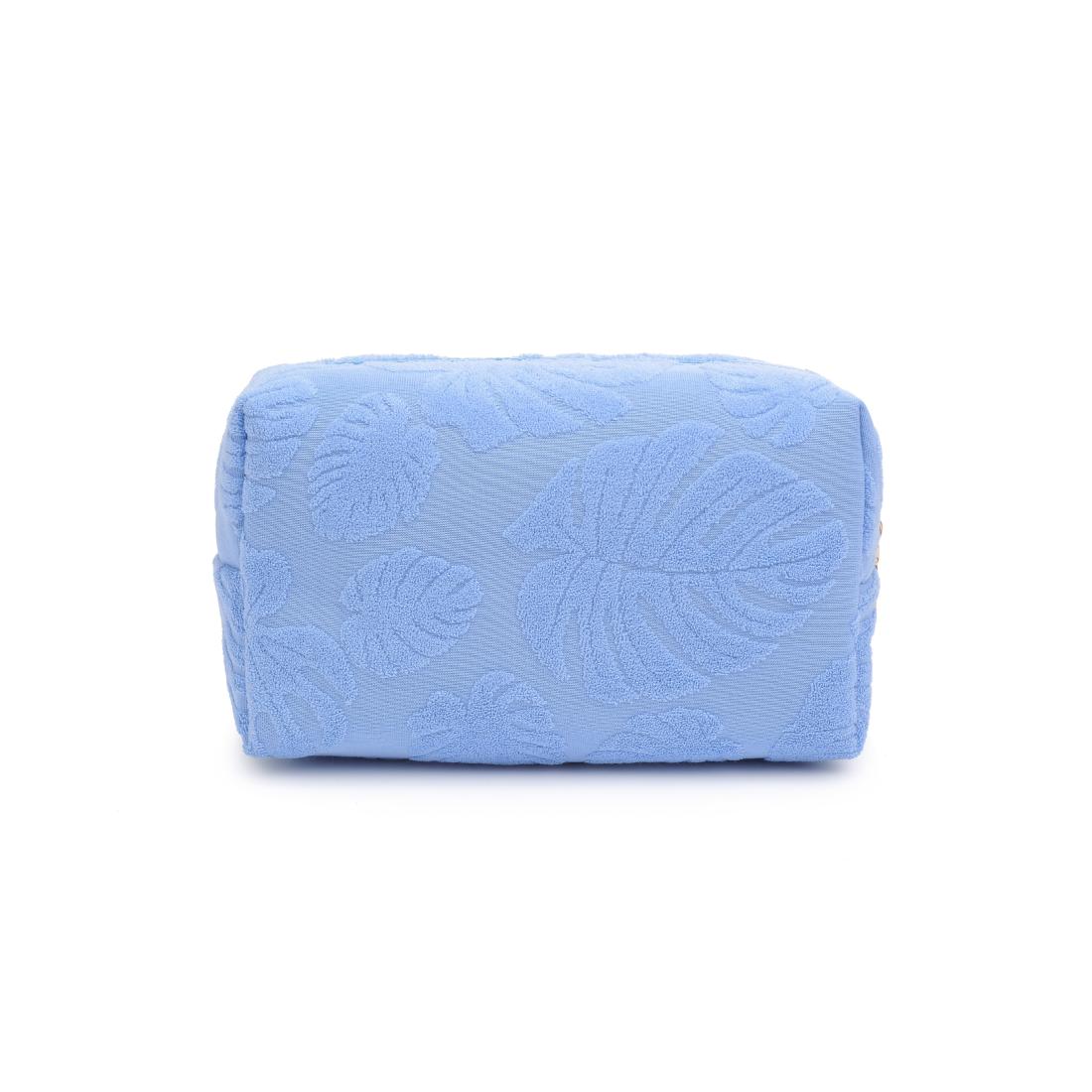 Product Image of Urban Expressions Palm Breeze Cosmetic Pouch 840611195333 View 7 | Light Blue