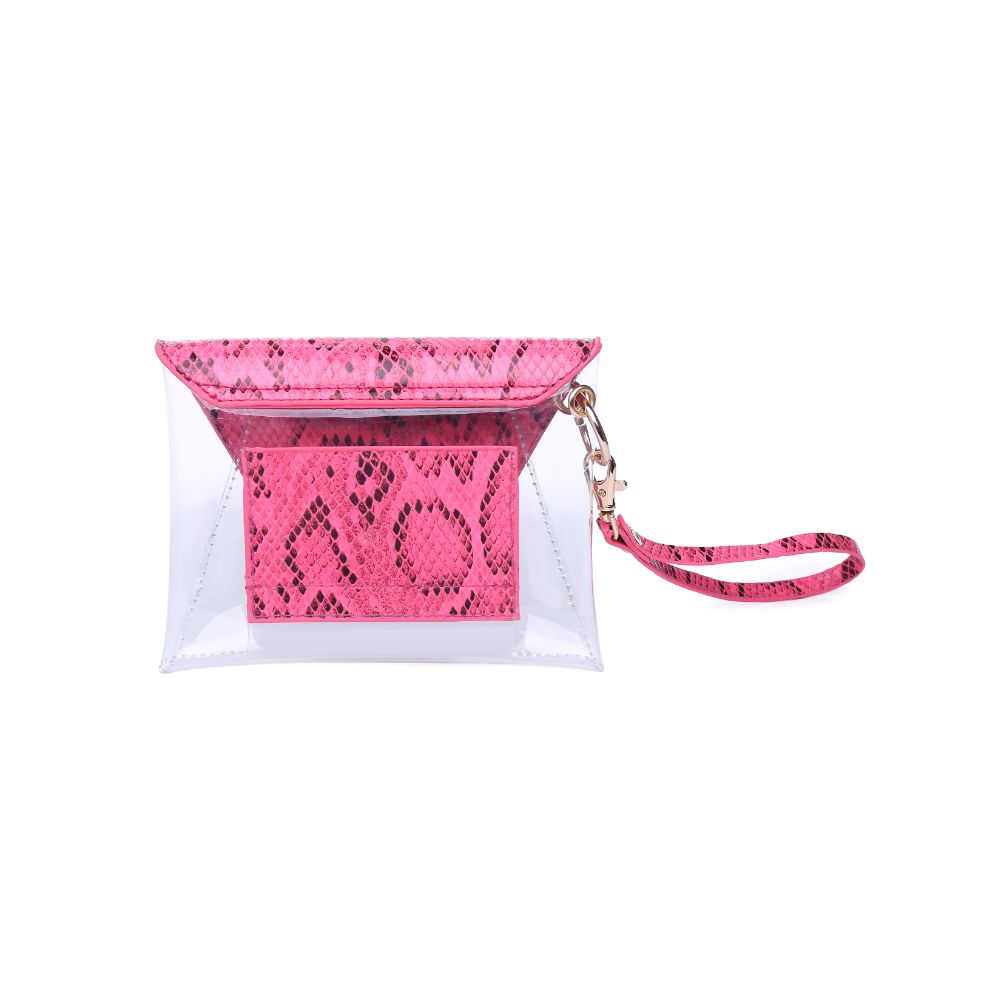 Product Image of Urban Expressions Reese - Neon Snake Wristlet 840611163462 View 7 | Neon Pink