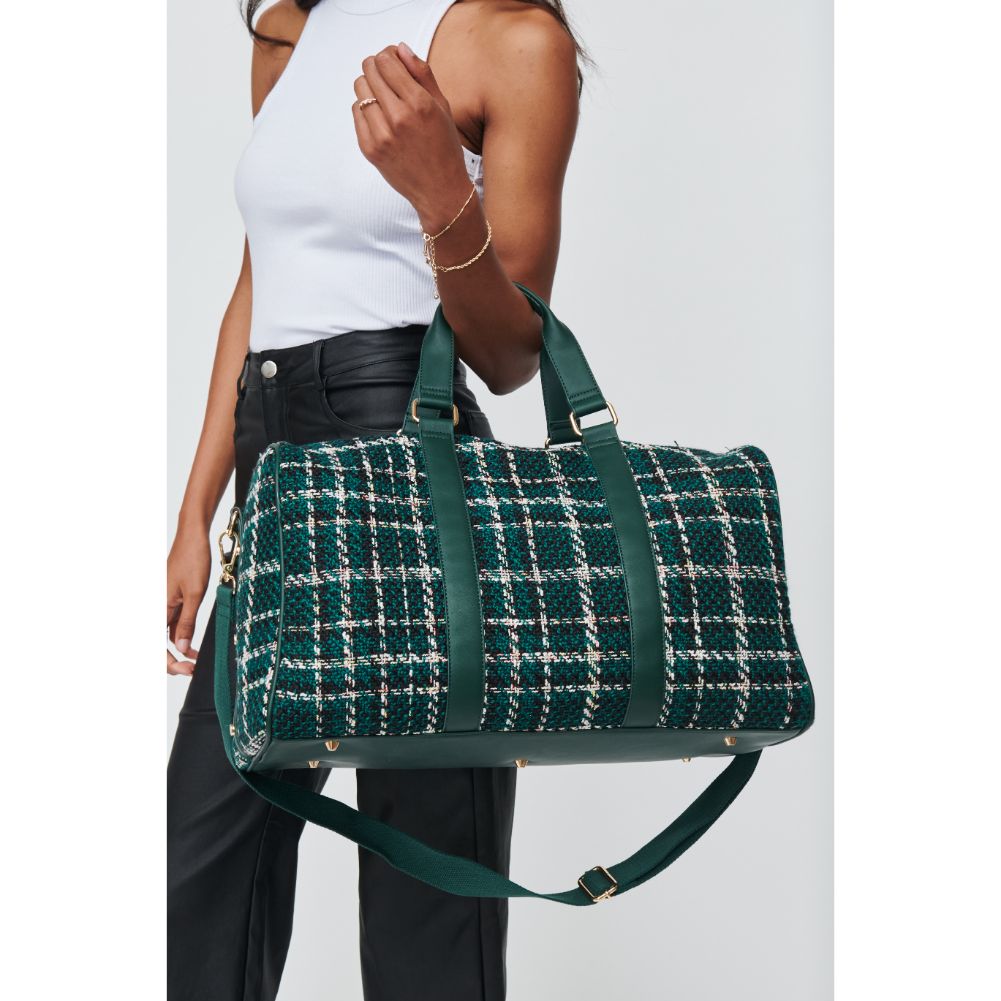 Woman wearing Green Urban Expressions Rowena Weekender 840611103123 View 4 | Green