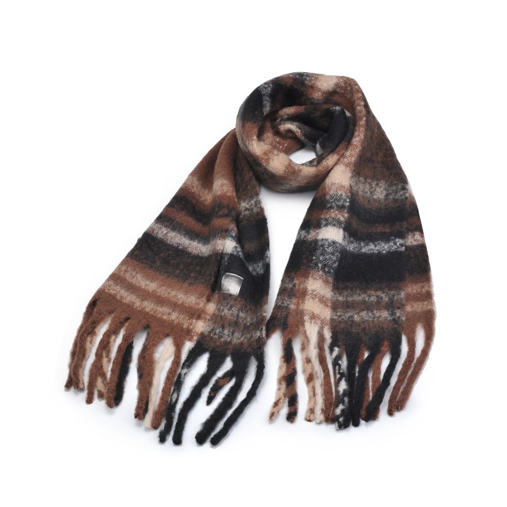 Product Image of Urban Expressions Shaun Scarves 840611116444 View 5 | Black Brown
