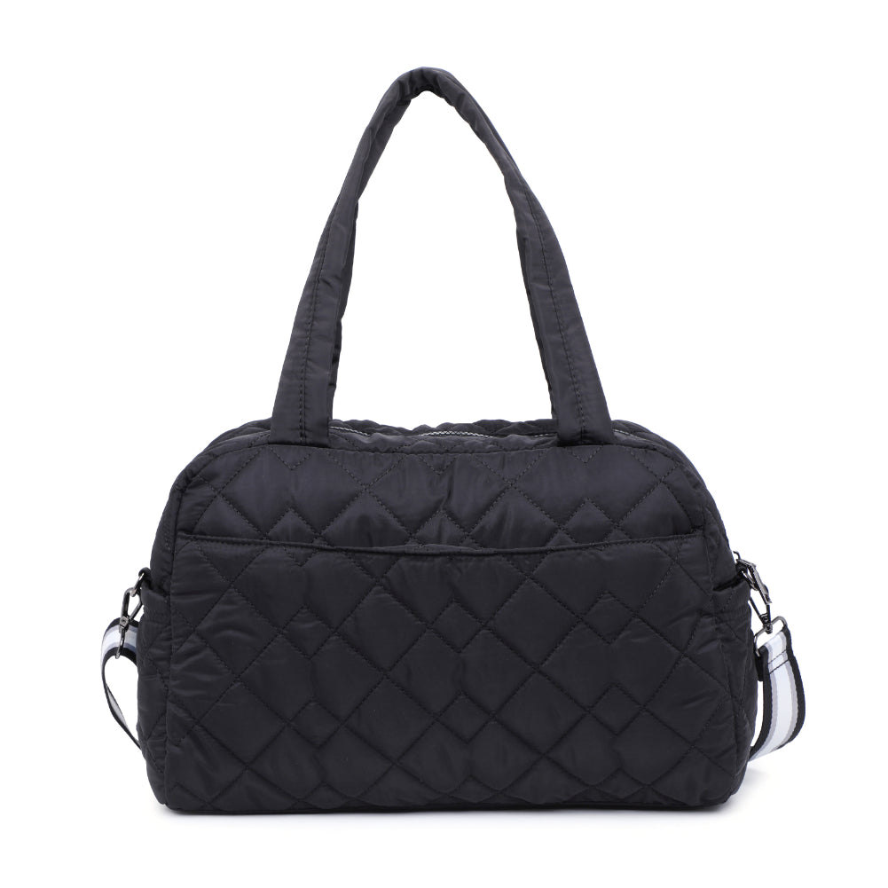 Product Image of Urban Expressions Spencer - Quilted Nylon Weekender 840611184252 View 7 | Black