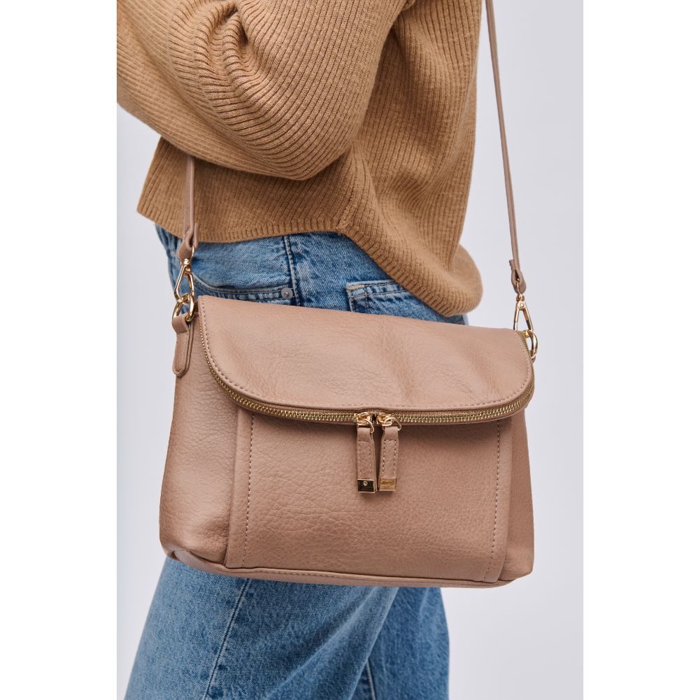 Woman wearing Natural Urban Expressions Iris Crossbody 840611116048 View 4 | Natural