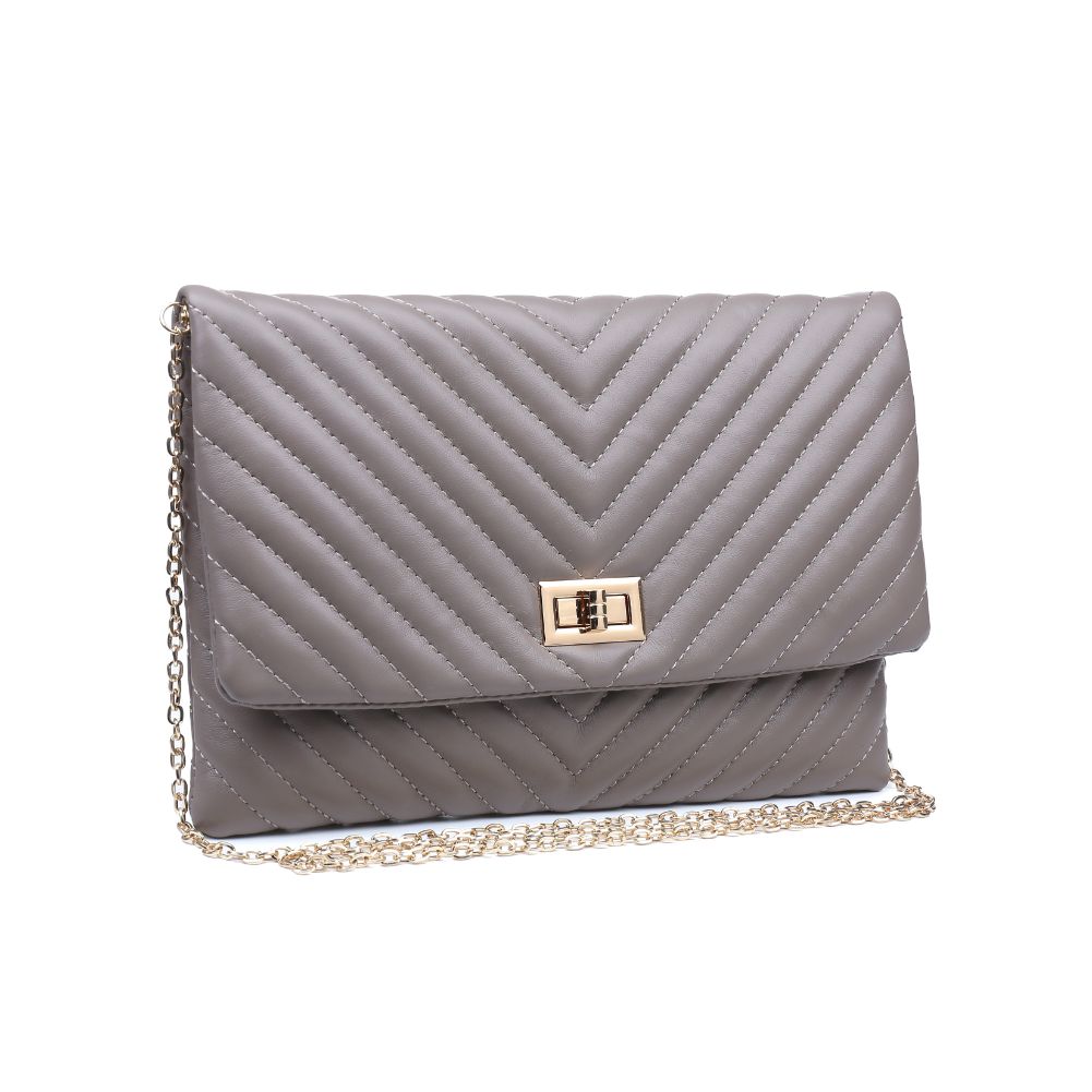 Product Image of Urban Expressions Victoria Clutch NA-840611163691 View 2 | Grey