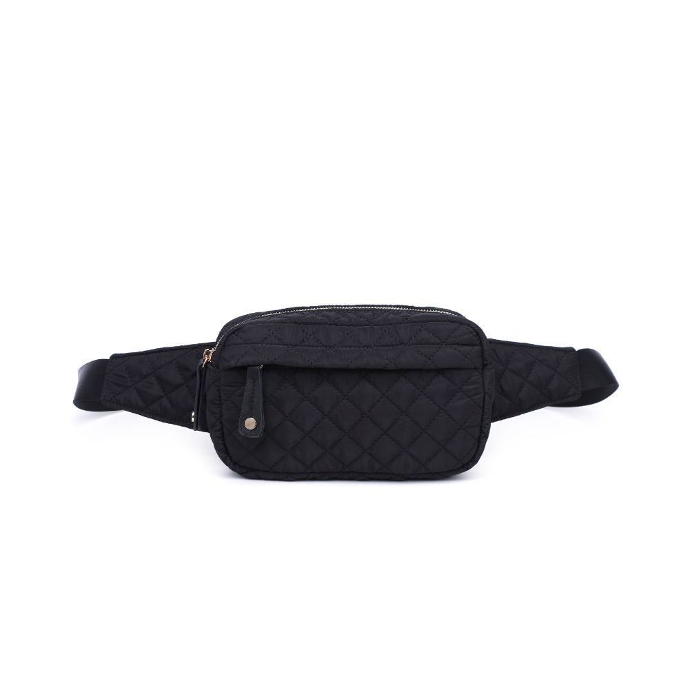 Product Image of Urban Expressions Teo - Quilted Nylon Belt Bag 840611114747 View 5 | Black