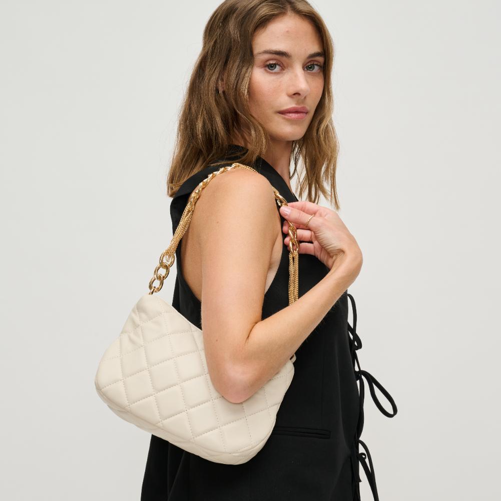 Woman wearing Ivory Urban Expressions Eve Crossbody 840611132482 View 2 | Ivory