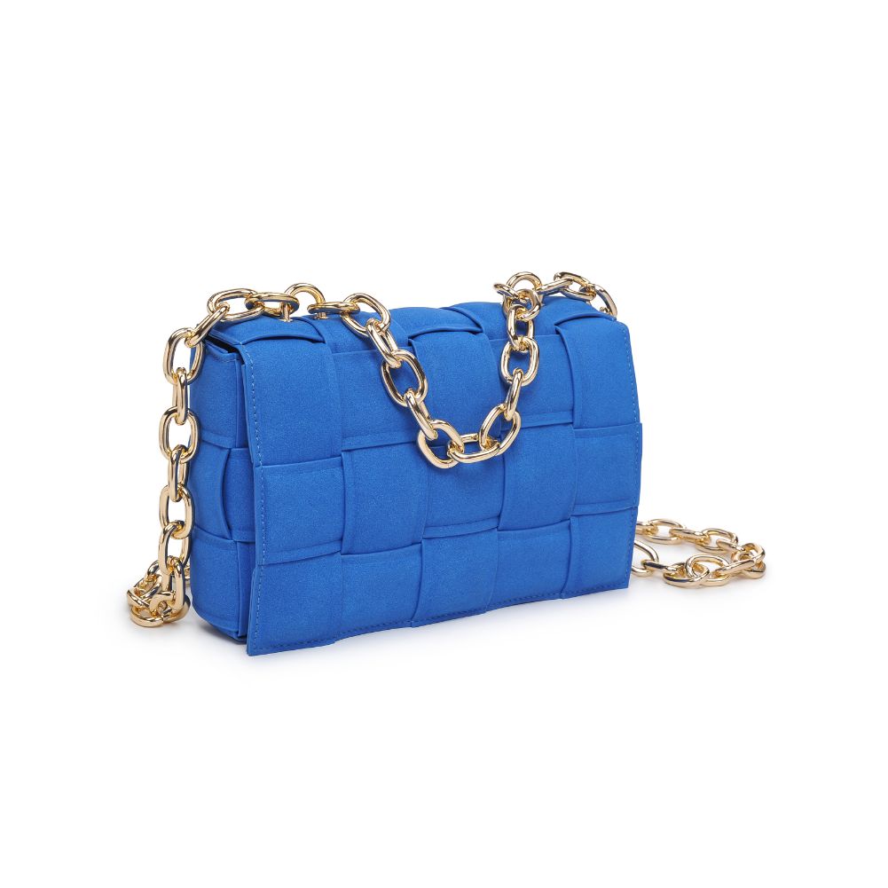 Product Image of Urban Expressions Ines Suede Crossbody 840611100542 View 6 | Cobalt