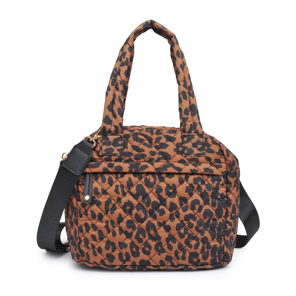 Product Image of Urban Expressions Palmer - Quilted Nylon Tote 840611185624 View 5 | Leopard