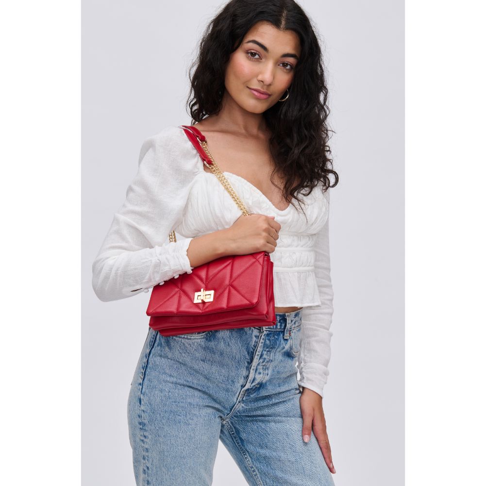 Woman wearing Ruby Urban Expressions Madison Crossbody 840611114952 View 2 | Ruby