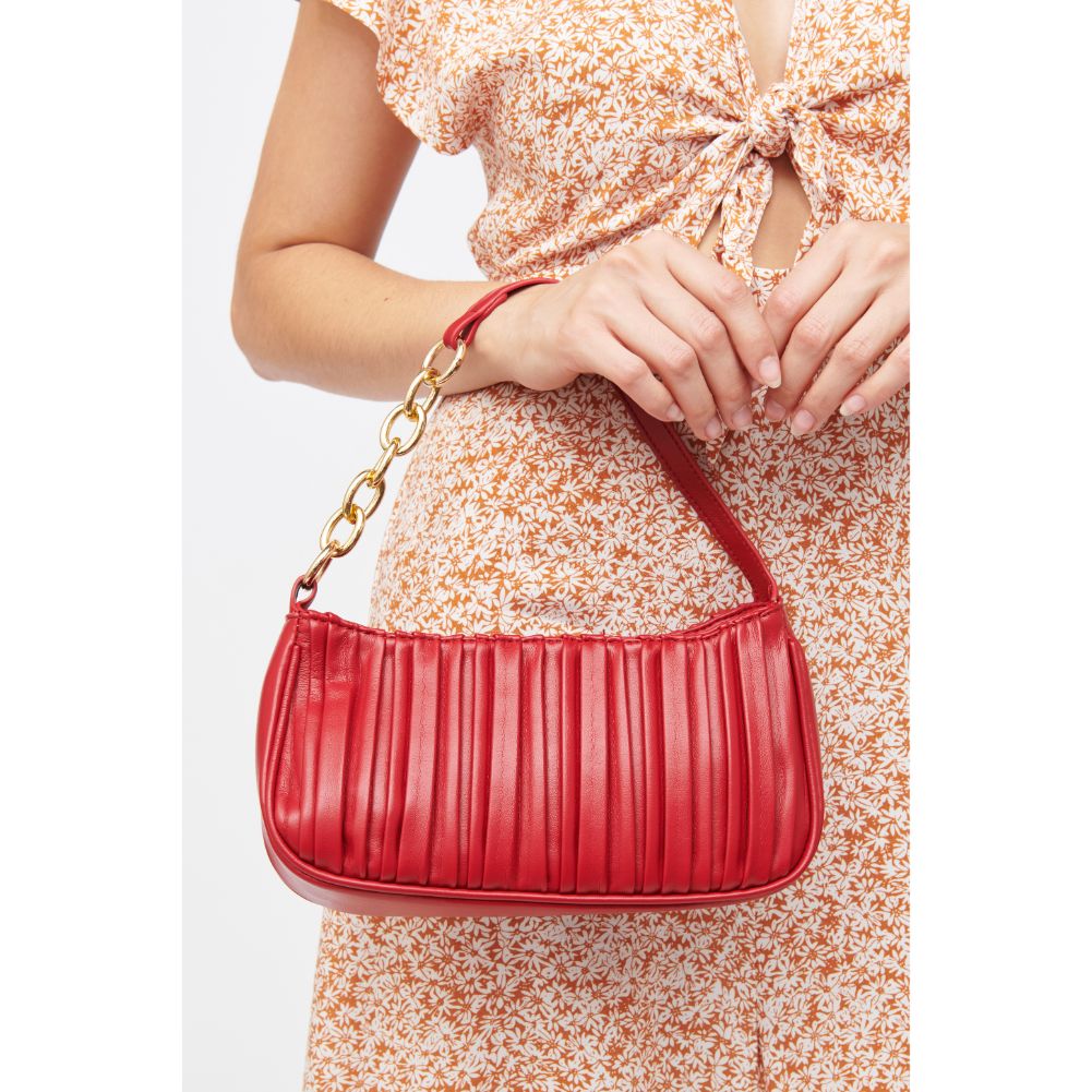 Woman wearing Red Urban Expressions Pamela Crossbody 840611184900 View 1 | Red