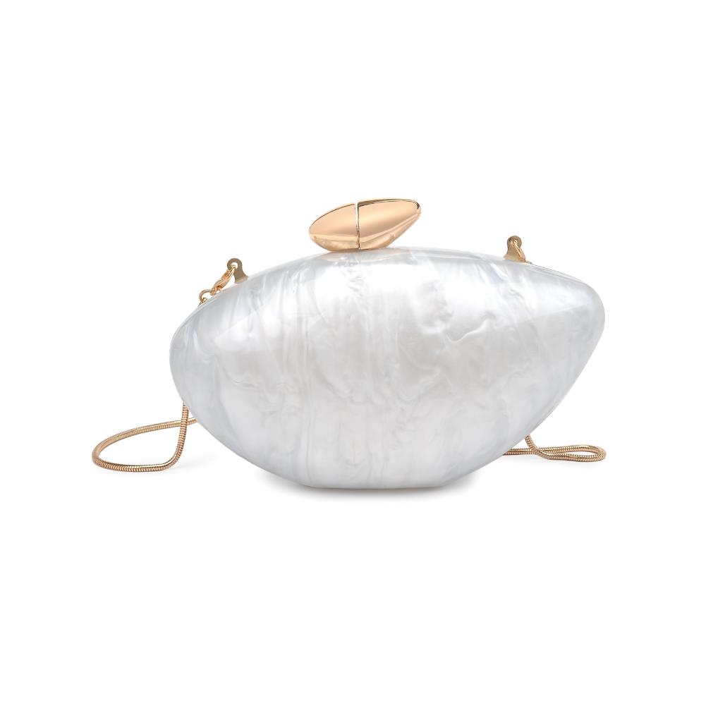 Product Image of Urban Expressions Hayden Evening Bag 840611193322 View 7 | Ivory