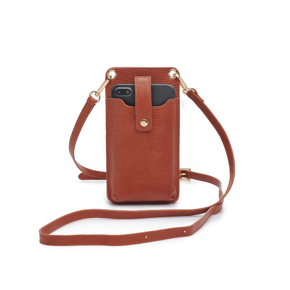 Product Image of Urban Expressions Claire Cell Phone Crossbody 840611180940 View 5 | Tan