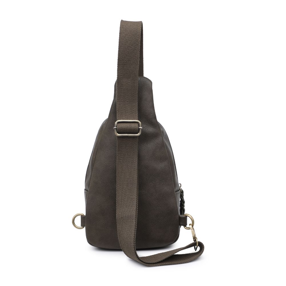 Product Image of Urban Expressions Wendall Sling Backpack 840611116604 View 7 | Olive