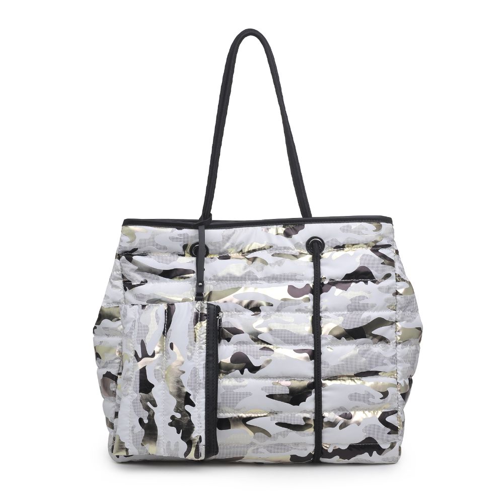 Product Image of Urban Expressions Mia Tote 840611172129 View 1 | White Gold Camo