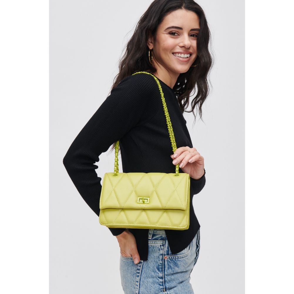 Woman wearing Citron Urban Expressions Yelena Crossbody 840611118653 View 2 | Citron