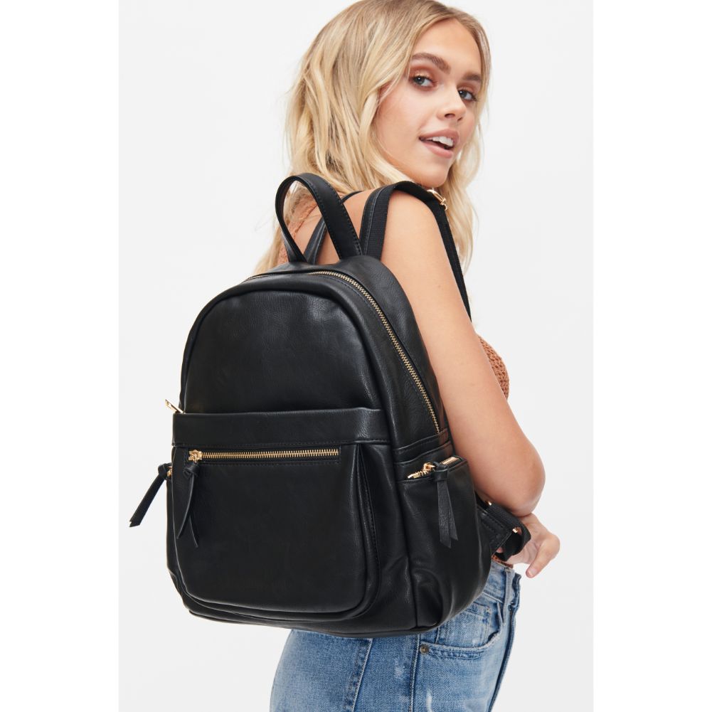 Woman wearing Black Urban Expressions Scarlett Backpack 818209010702 View 2 | Black