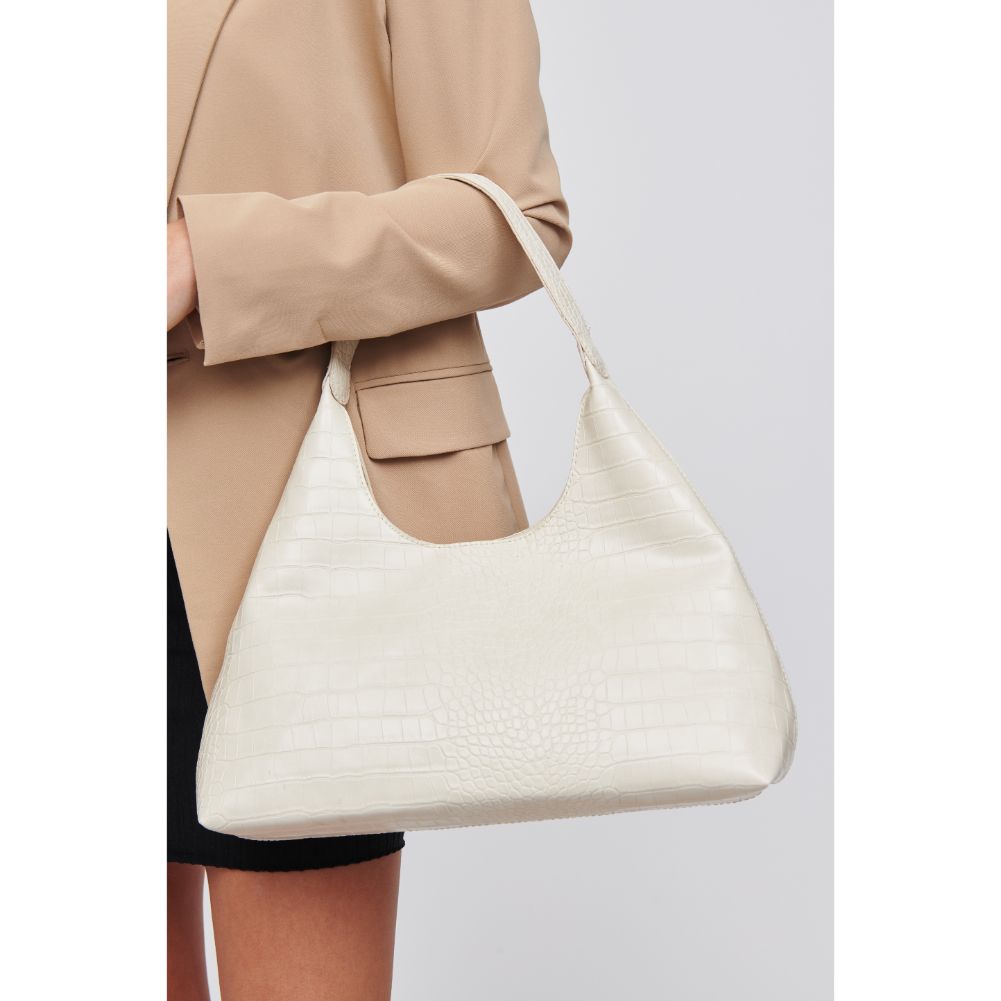 Woman wearing Ivory Urban Expressions Alice Hobo 818209016667 View 4 | Ivory