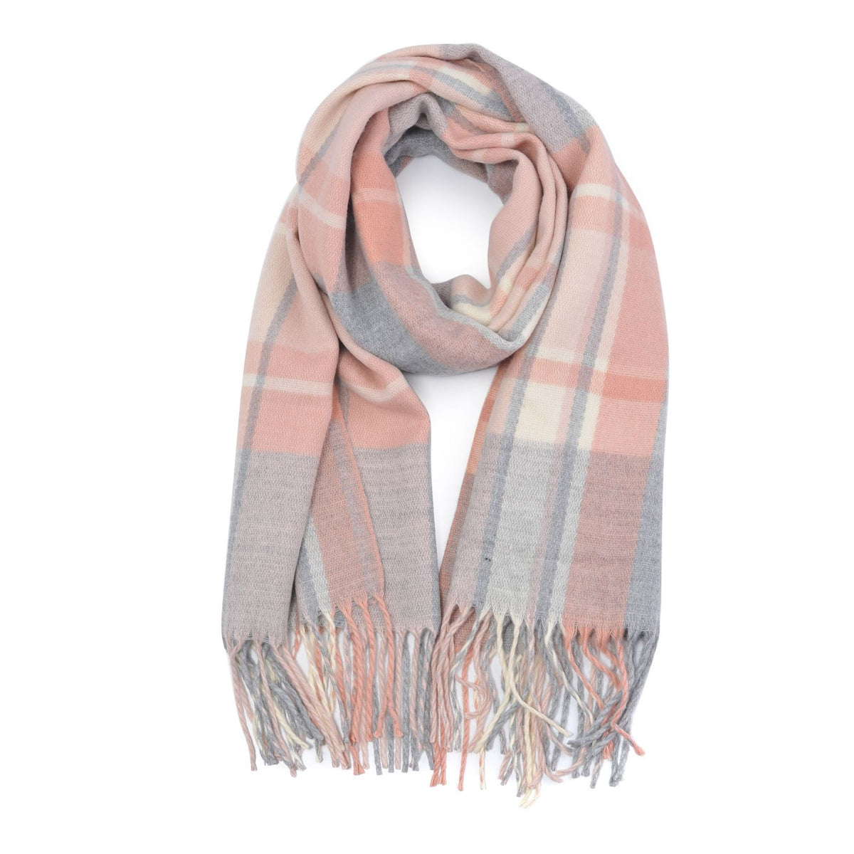 Product Image of Urban Expressions LADOUM Scarves 818209012591 View 5 | Beige Grey