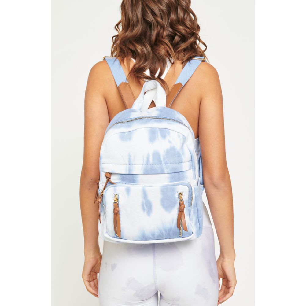 Woman wearing Blue Urban Expressions Opal Backpack 840611180179 View 1 | Blue