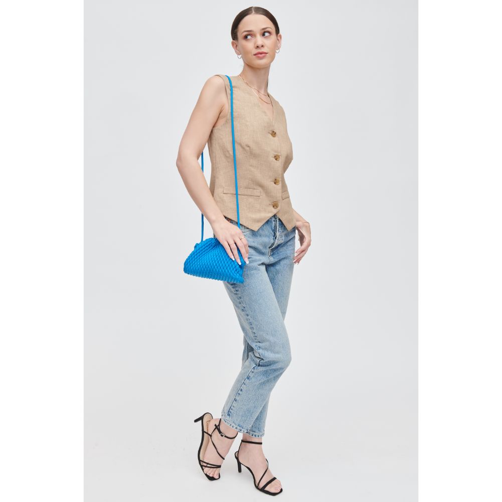 Woman wearing Ocean Urban Expressions Elise Crossbody 840611118394 View 3 | Ocean