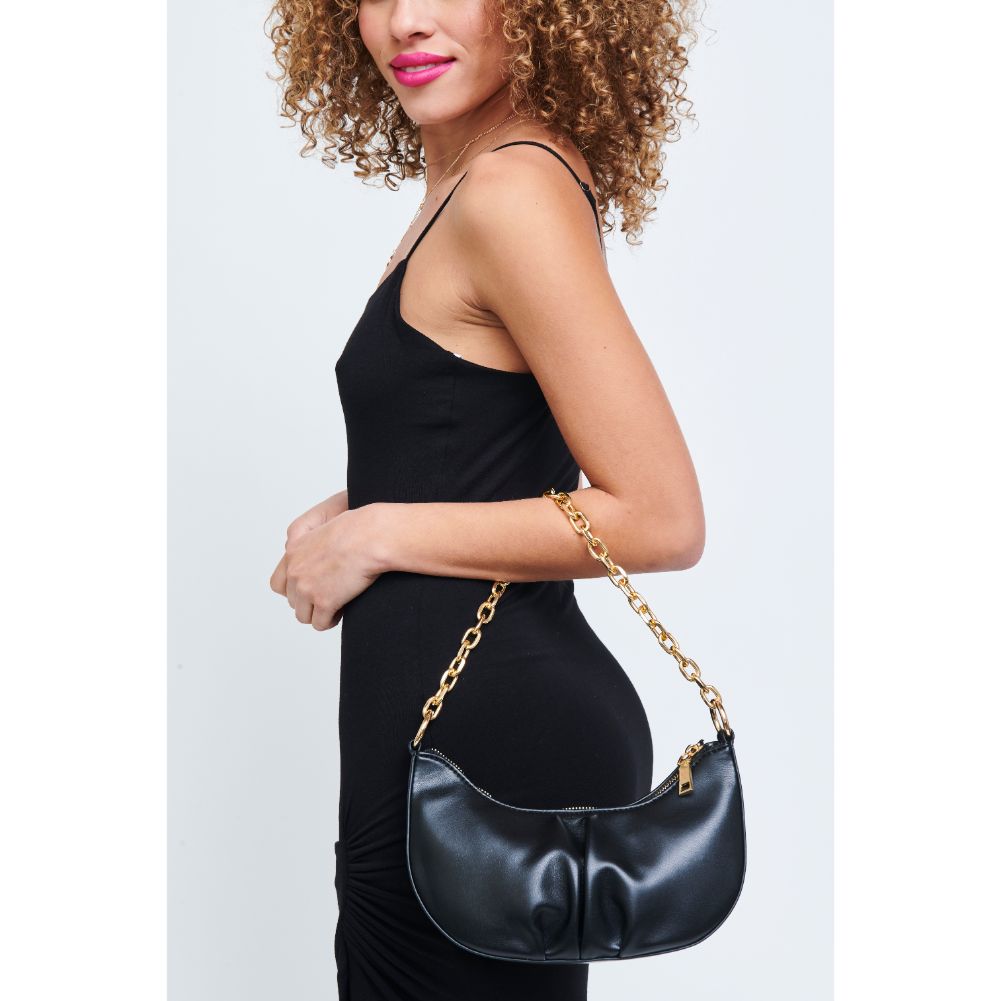 Woman wearing Black Urban Expressions Paige Crossbody 840611179685 View 3 | Black