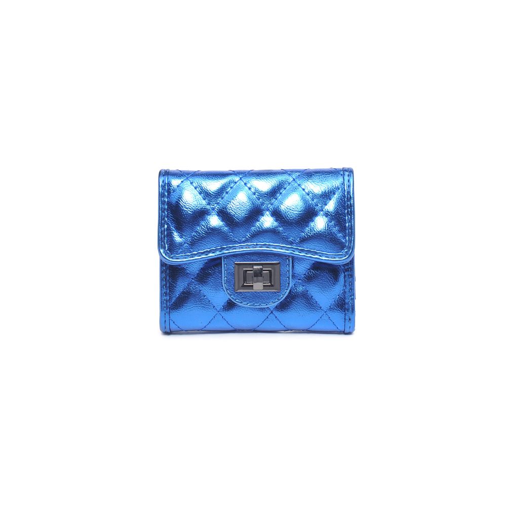 Product Image of Urban Expressions Shantel - Quilted Wallet 840611104793 View 5 | Blue