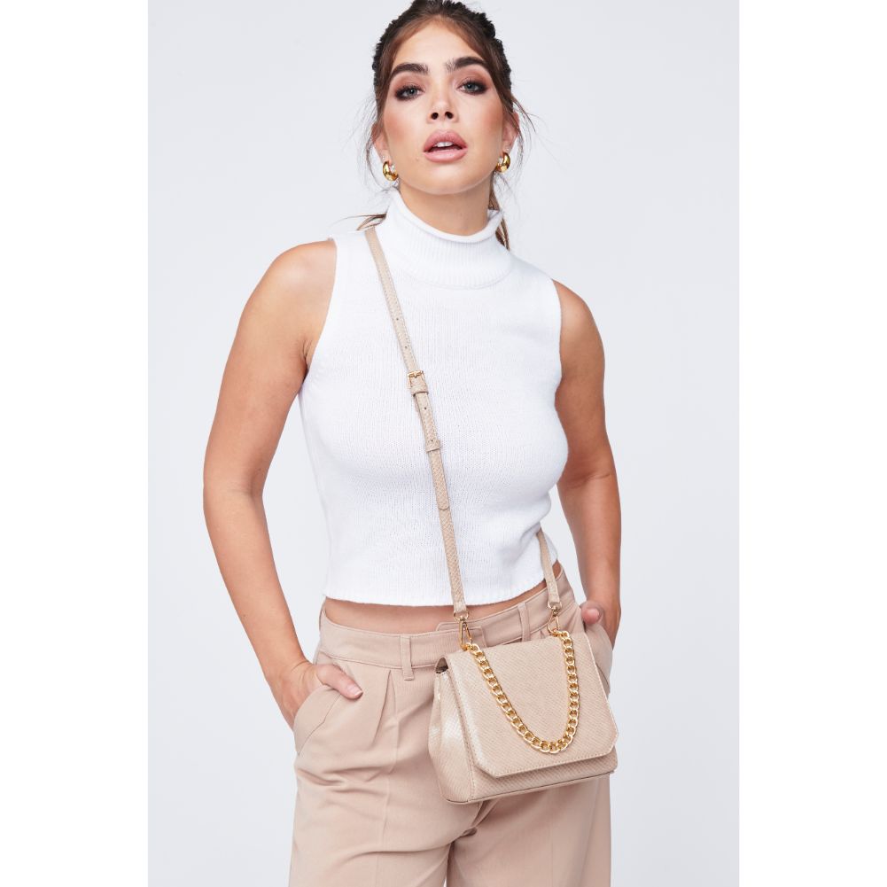 Woman wearing Natural Urban Expressions Chantelle Top Handle 840611101006 View 2 | Natural