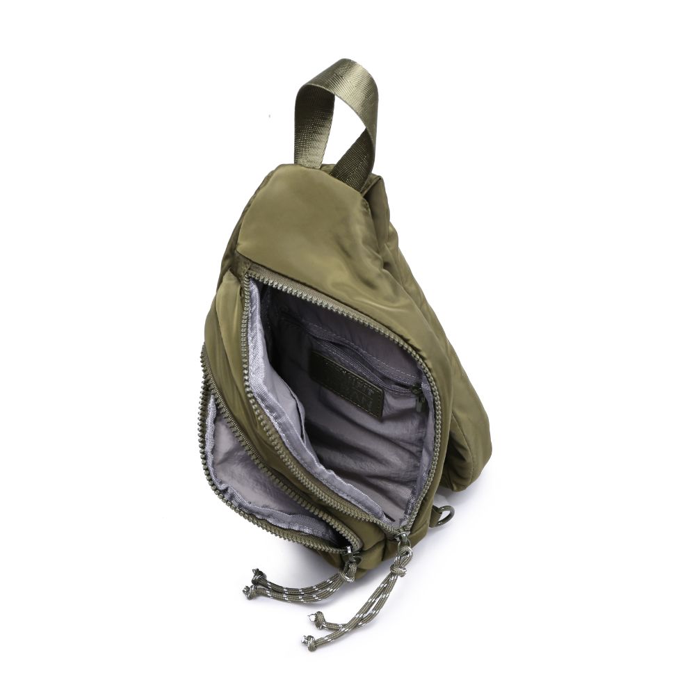 Product Image of Urban Expressions Parc Sling Backpack 840611114440 View 8 | Olive