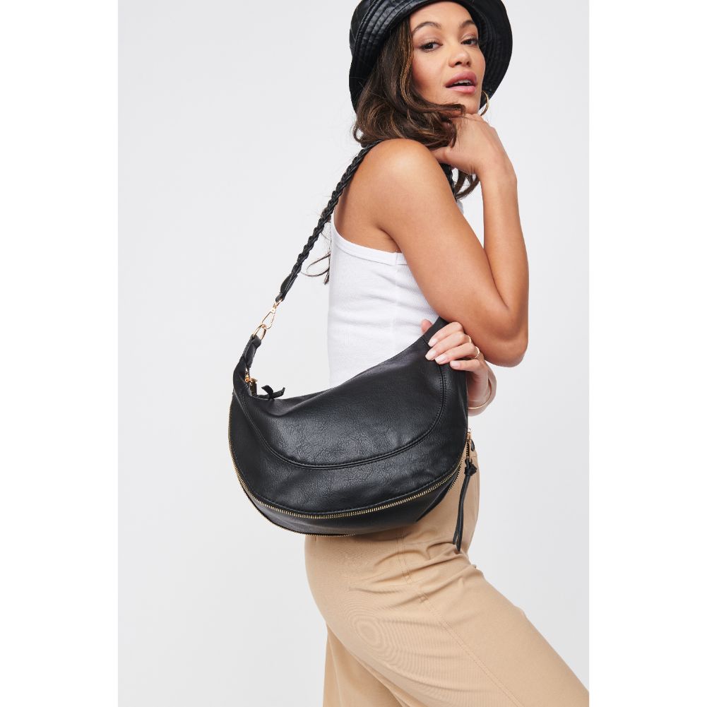 Woman wearing Black Urban Expressions Virginia Crossbody 818209015219 View 1 | Black