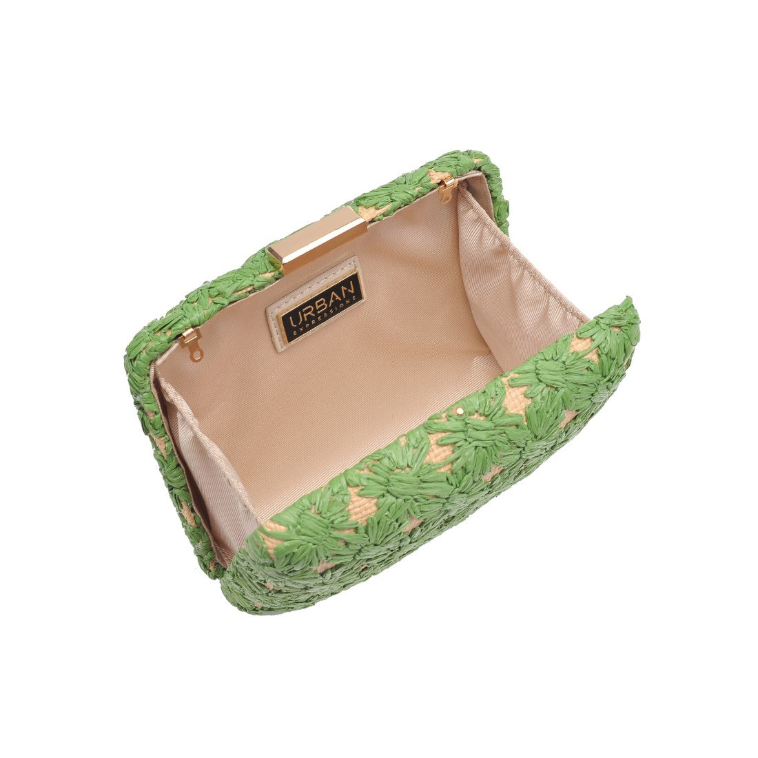 Product Image of Urban Expressions Samantha Evening Bag 840611149350 View 8 | Green Natural