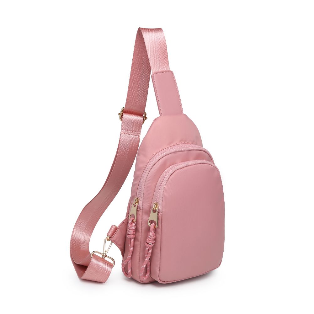 Product Image of Urban Expressions Ace Sling Backpack 840611177667 View 2 | Pastel Pink