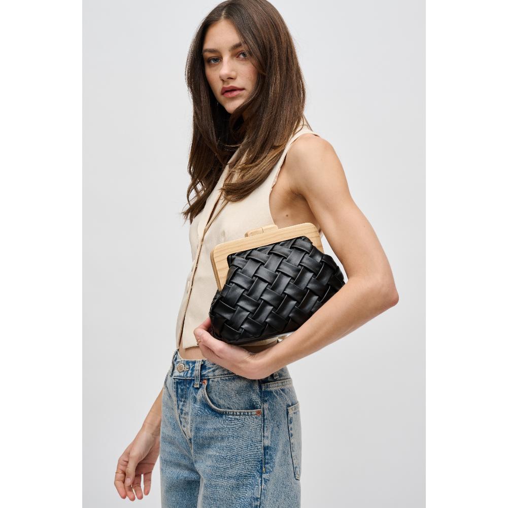 Woman wearing Black Urban Expressions Matilda Crossbody 840611192073 View 4 | Black