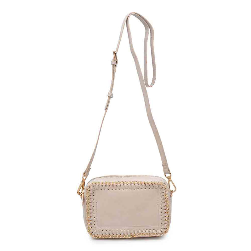 Woman wearing Cream Urban Expressions Brityn Crossbody NA-840611146144 View 2 | Cream