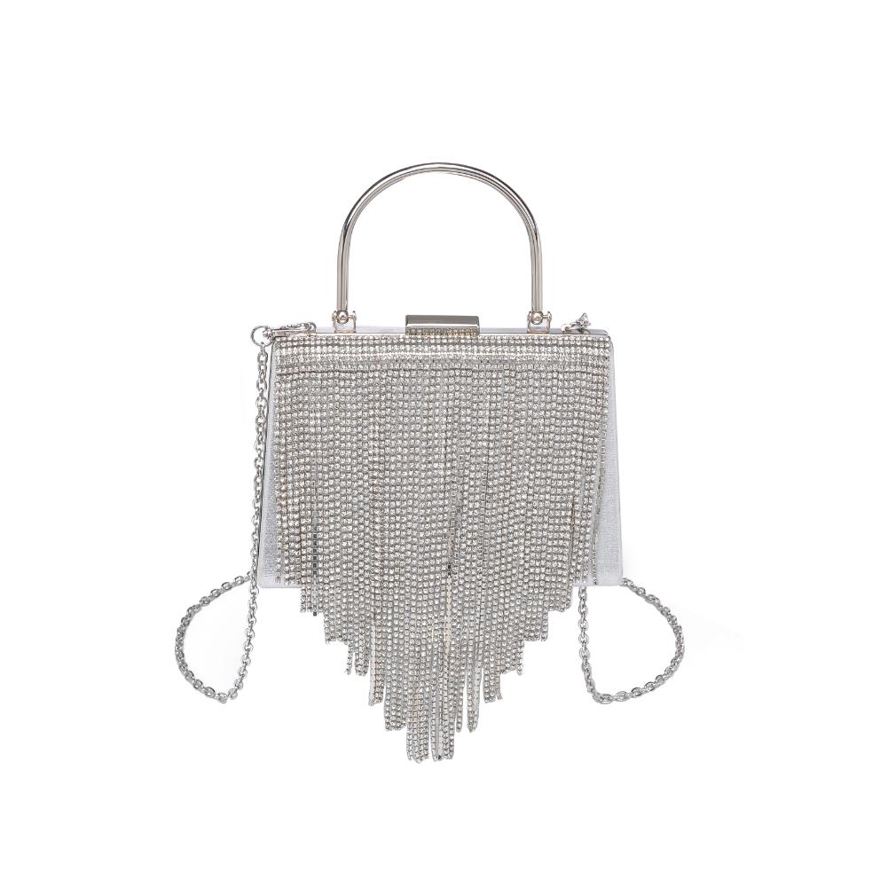 Product Image of Urban Expressions Wren Evening Bag 840611191397 View 5 | Silver