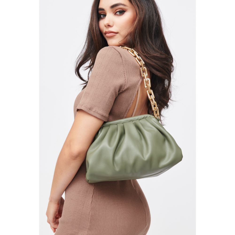 Woman wearing Olive Urban Expressions Cassie Crossbody 840611183095 View 3 | Olive