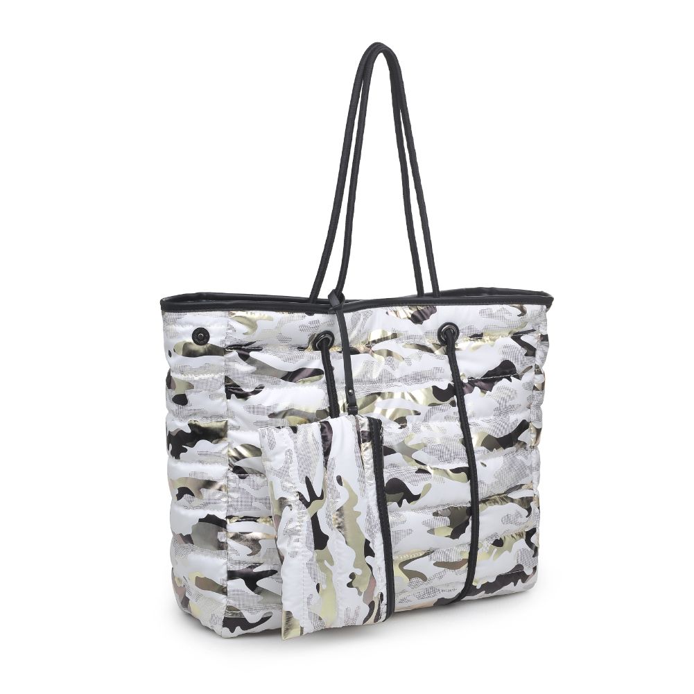 Product Image of Urban Expressions Mia Tote 840611172129 View 2 | White Gold Camo