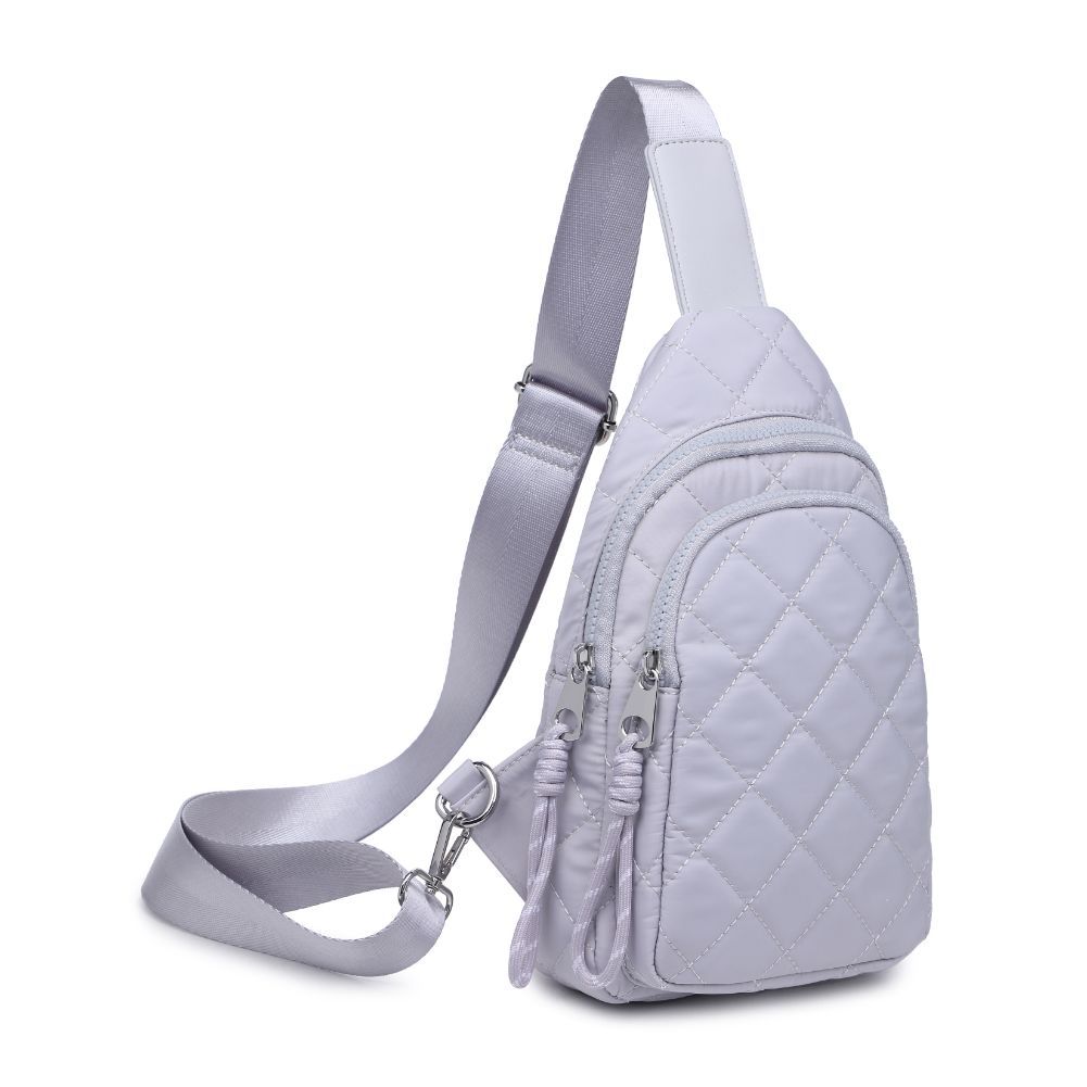 Product Image of Urban Expressions Ace - Quilted Nylon Sling Backpack 840611101716 View 6 | Grey