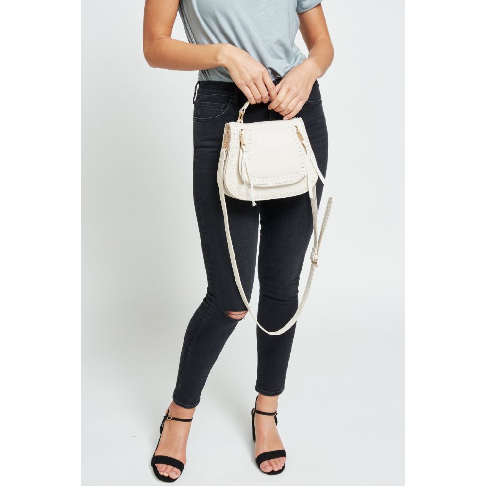 Woman wearing Cream Urban Expressions Khloe - Mini Crossbody 840611176615 View 2 | Cream