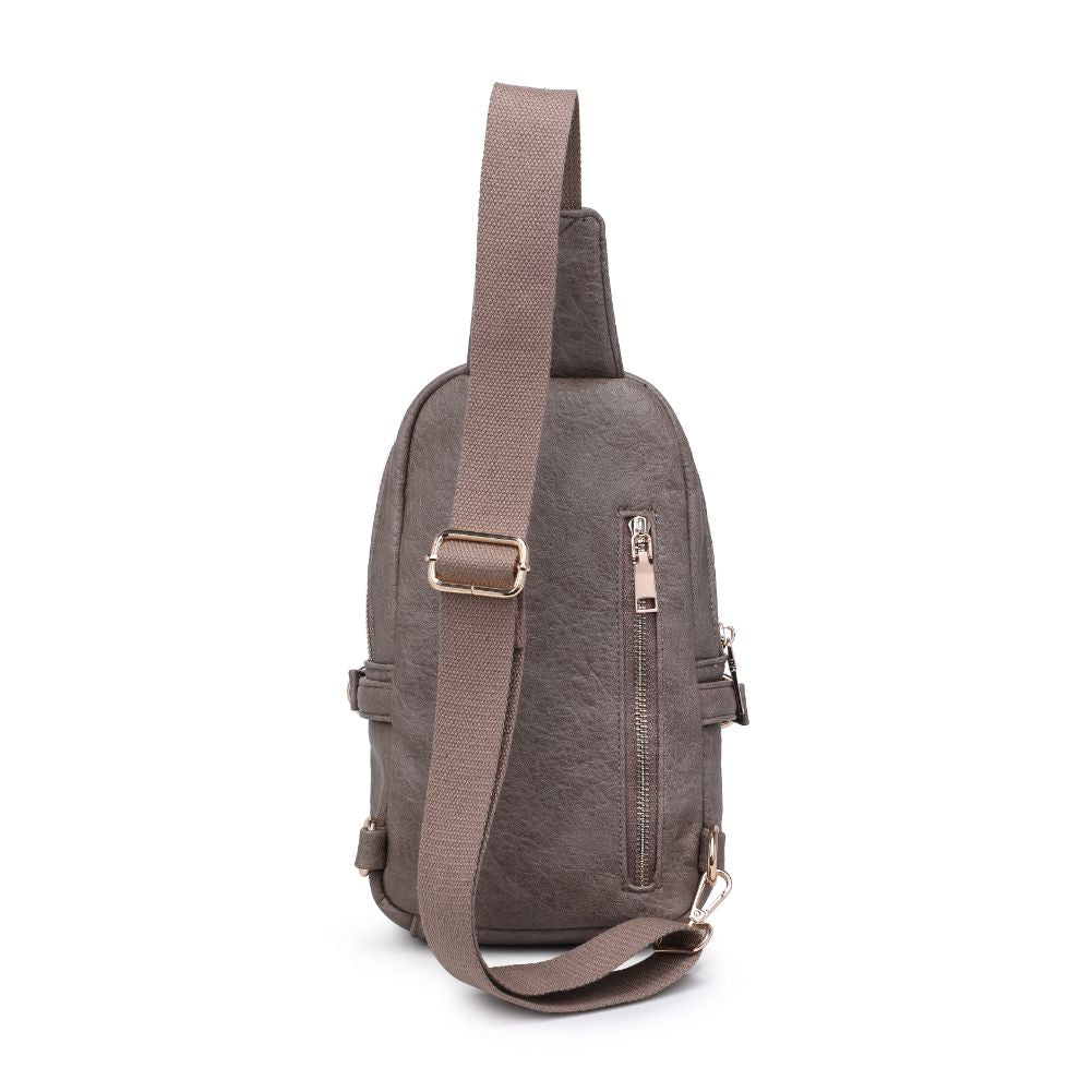 Product Image of Urban Expressions Micah Sling Backpack 840611108791 View 7 | Taupe